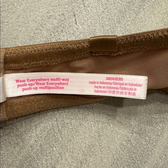 PINK Victoria's Secret Strapless Push Up Bra in Tan - Picture 5 of 8